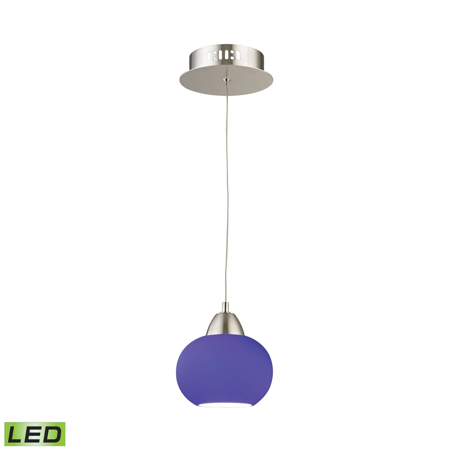 LCA401-7-16M - Ciotola 6'' Wide 1-Light Mini Pendant - Satin Nickel