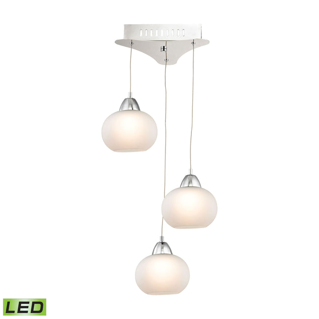 LCA403-10-15 - Ciotola 10'' Wide 3-Light Mini Pendant - Chrome