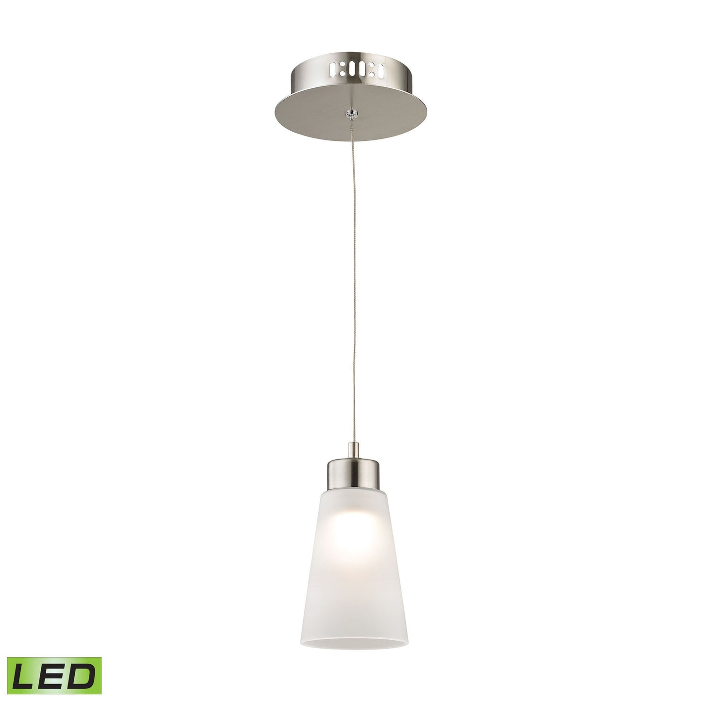 LCA501-10-16M - Coppa 5'' Wide 1-Light Mini Pendant - Satin Nickel