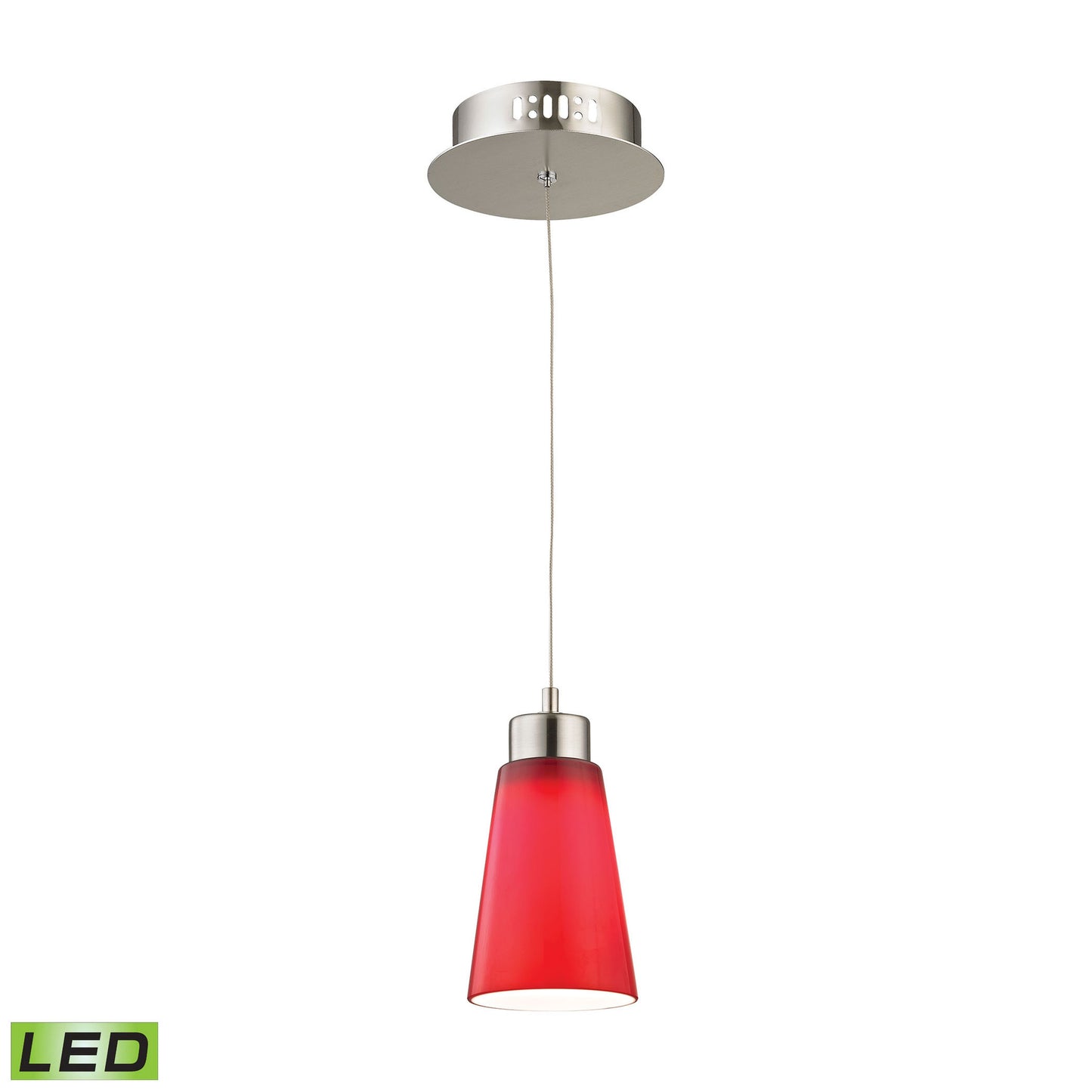 LCA501-11-16M - Coppa 5'' Wide 1-Light Mini Pendant - Satin Nickel