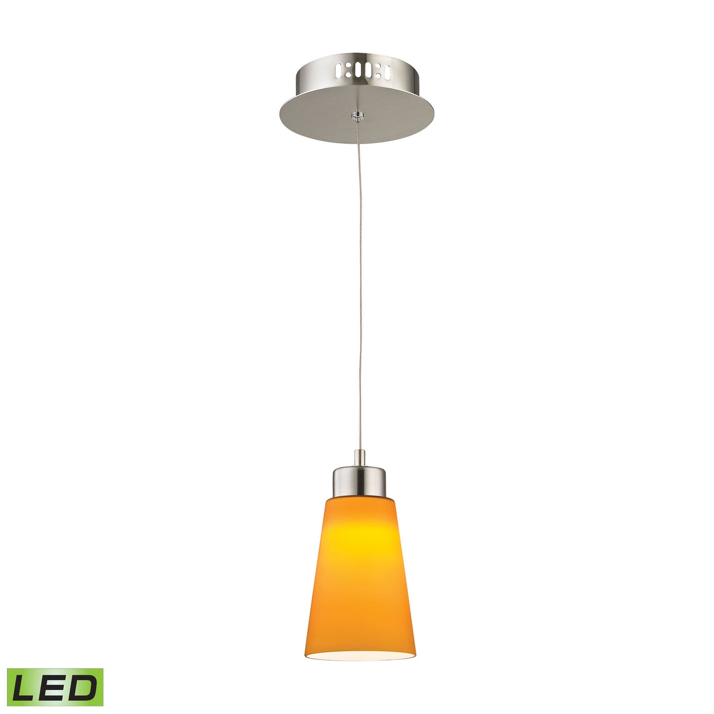 LCA501-8-16M - Coppa 5'' Wide 1-Light Mini Pendant - Satin Nickel