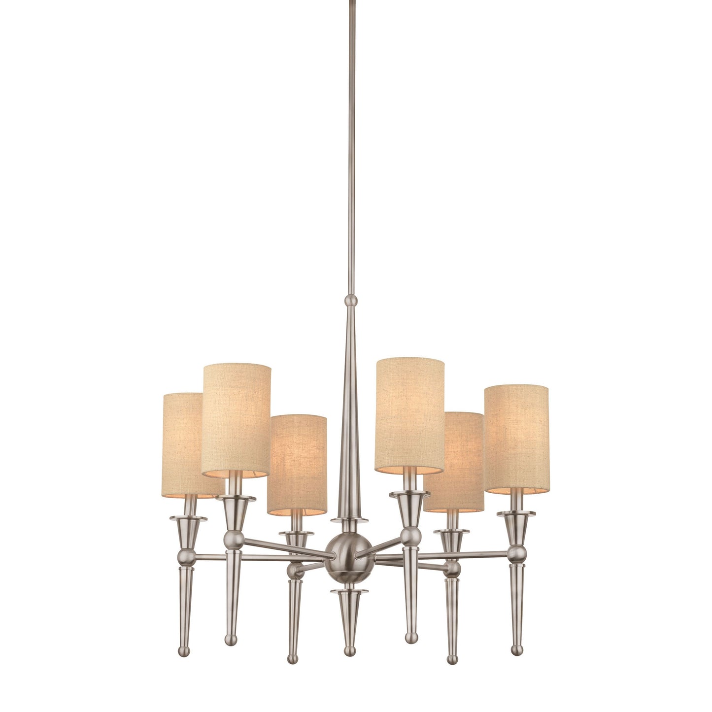 M209778 - Allure 6-Light Chandelier in Brushed Nickel