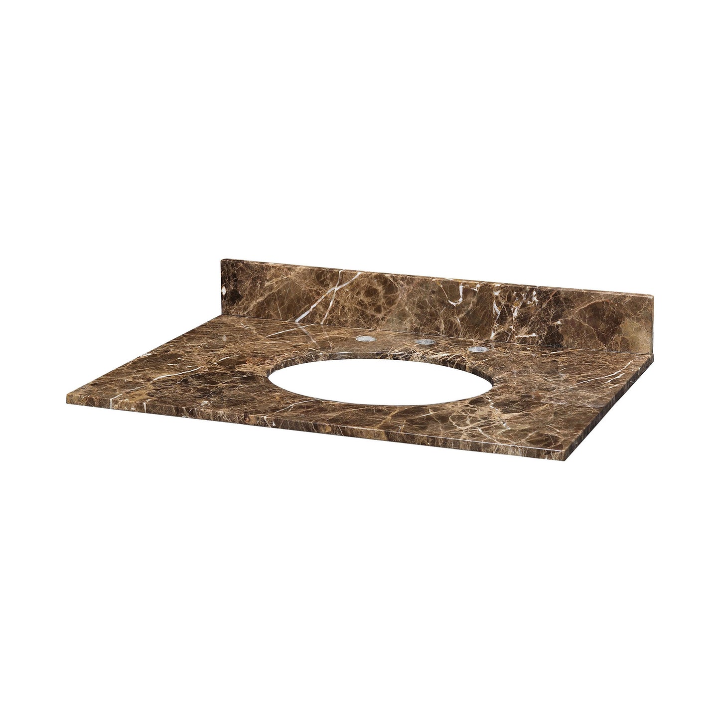 MAUT310DE - Stone Top - 31-inch for Oval Undermount Sink - Dark Emperador Marble