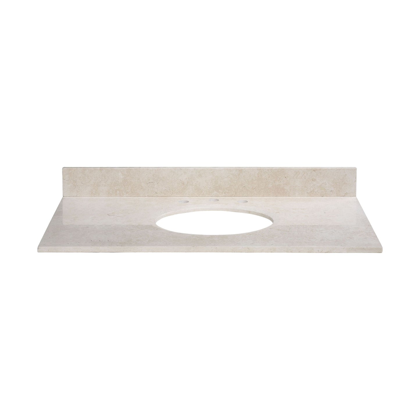 MAUT490CM - Stone Top - 49-inch for Oval Undermount Sink - Galala Beige Marble