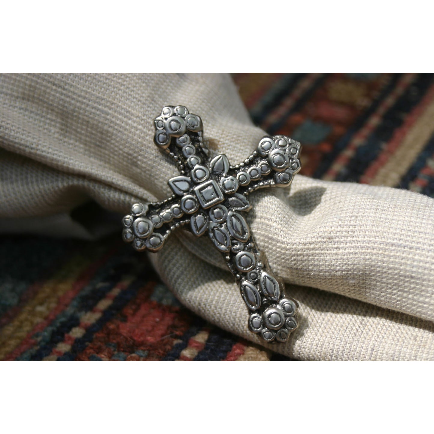 NAP013/S4 - Cross Napkin Rings (Set of 4)