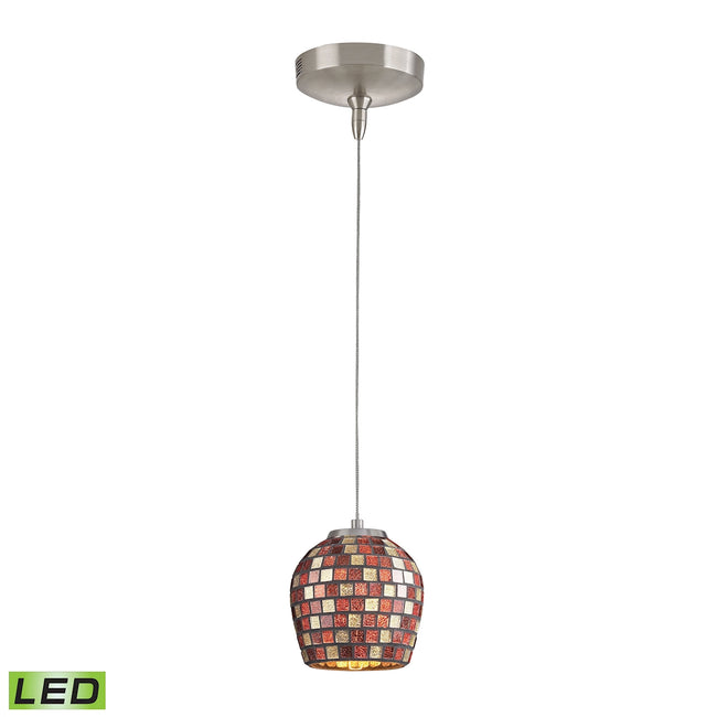 PF1000/1-LED-BN-MLT - Low Voltage 5'' Wide 1-Light Mini Pendant - Chrome