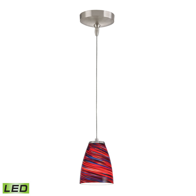 PF1000/1-LED-BN-RT - Low Voltage 5'' Wide 1-Light Mini Pendant - Brushed Nickel