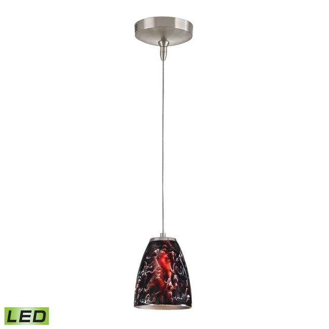 PF1000/1-LED-BN-SL - Low Voltage 5'' Wide 1-Light Mini Pendant - Brushed Nickel