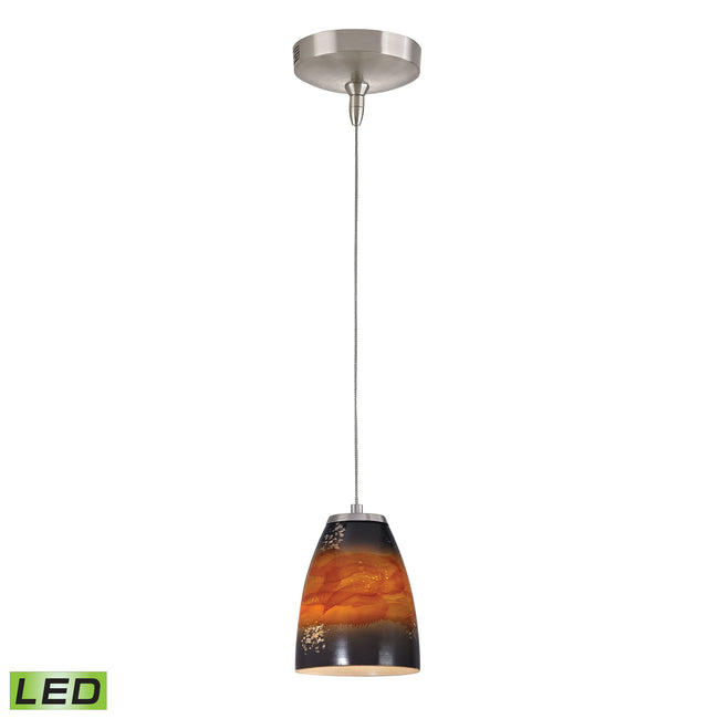 PF1000/1-LED-BN-US - Low Voltage 5'' Wide 1-Light Mini Pendant - Brushed Nickel