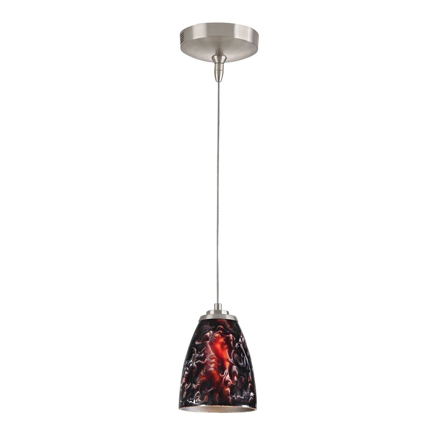 PF1000/1-MR16-BN-SL - Low Voltage 5'' Wide 1-Light Mini Pendant - Brushed Nickel