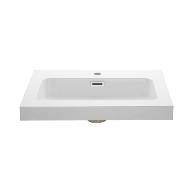 RES61MWT - Resin Vanity Top - White 23.8 inch (60cm)