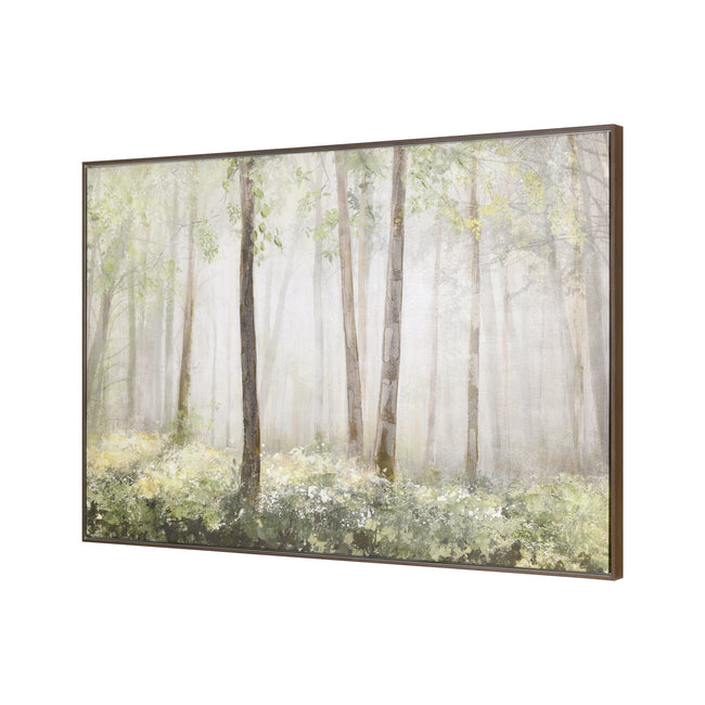 S0016-12052 - Morning Forest Framed Wall Art - Green