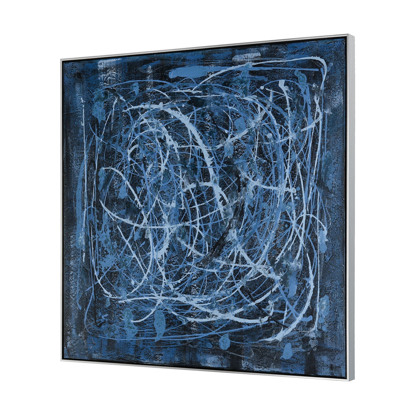 S0016-8128 - Blue Rhythm Framed Wall Art