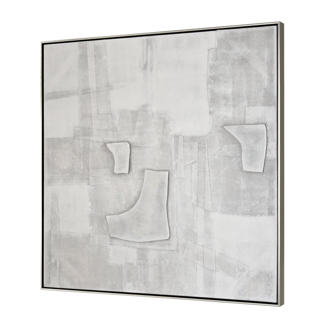 S0016-9828 - Whiten I Abstract Framed Wall Art