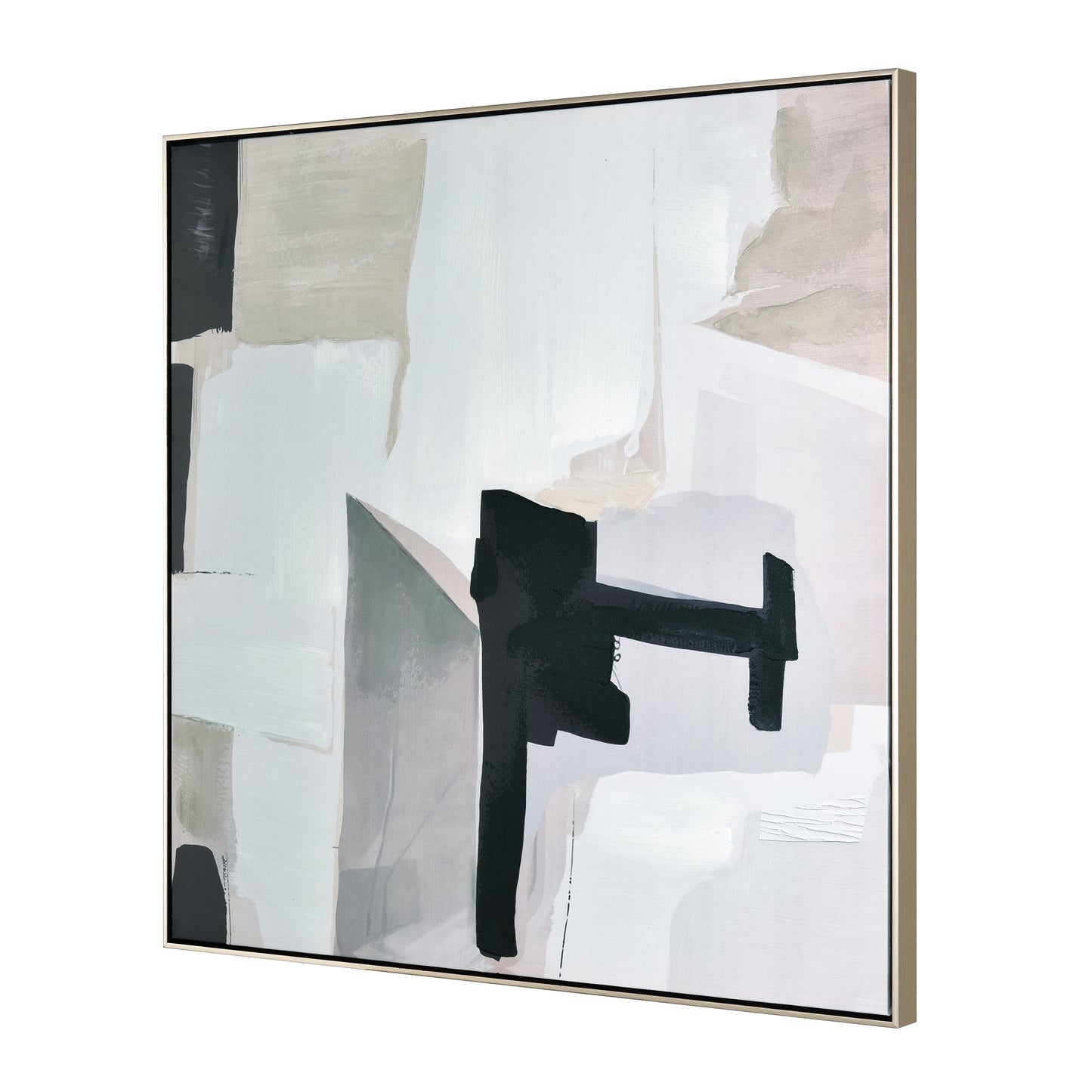 S0017-10701 - Blanc I Abstract Framed Wall Art