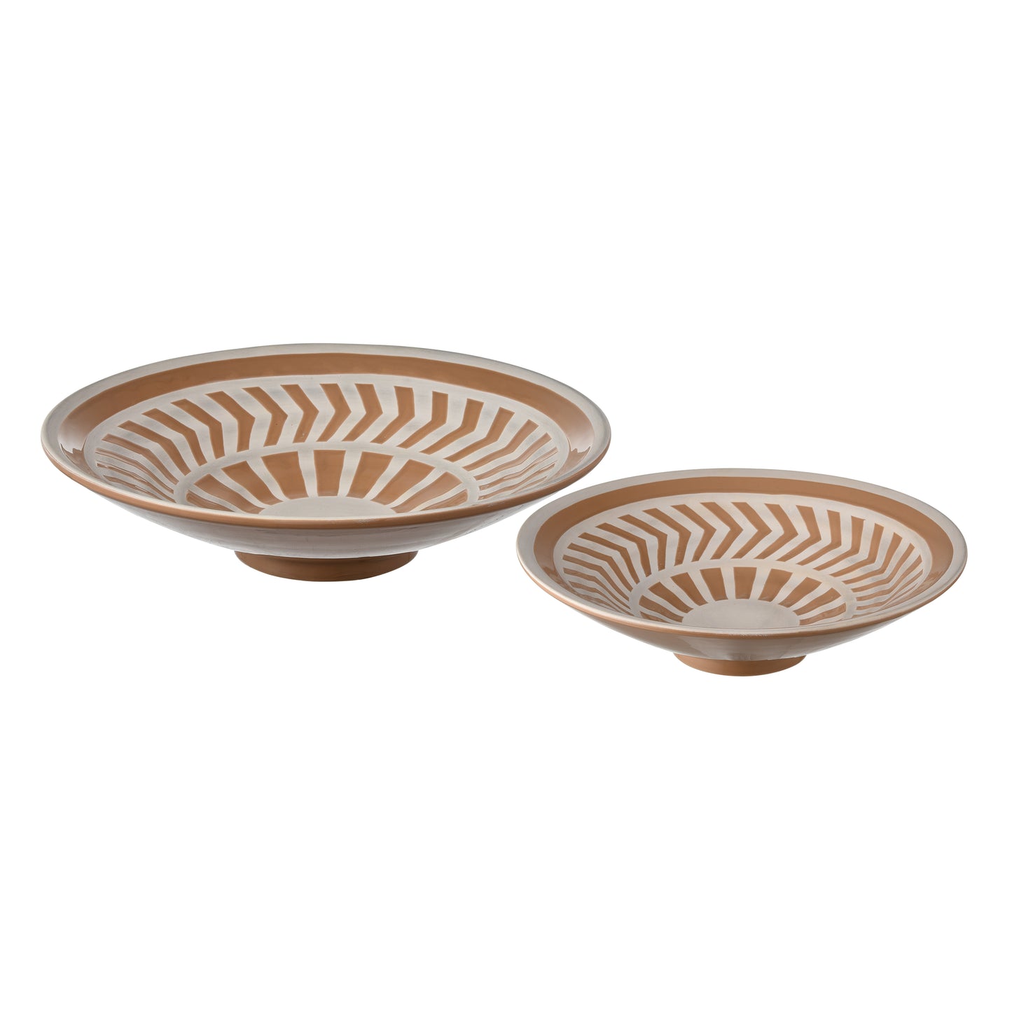 S0017-11254/S2 - Aidy Bowl - Set of 2 Glazed Terracotta