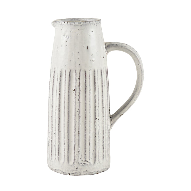 S0017-8210 - Muriel Pitcher - Large Aged White Glazed