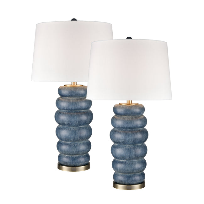 S0019-10283/S2 - Barden 30'' High 1-Light Table Lamp - Set of 2 Blue