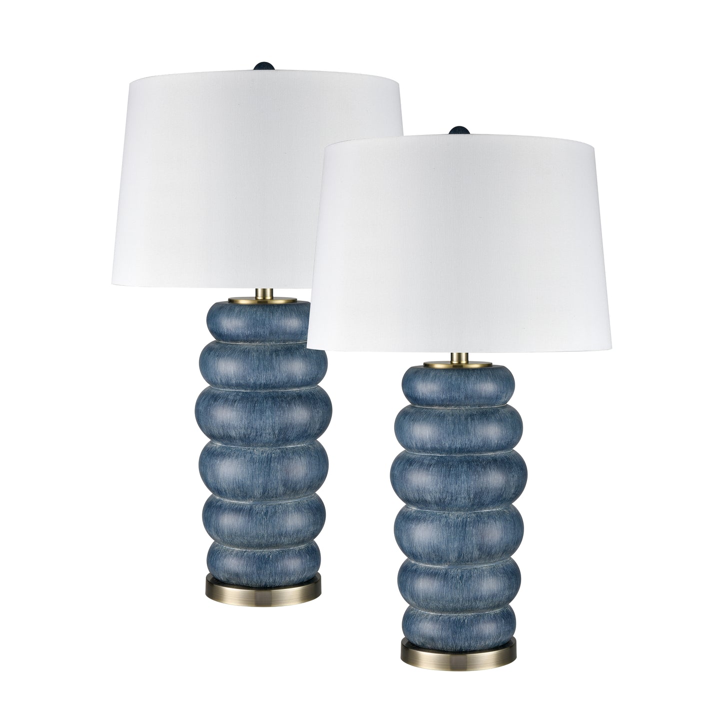 S0019-10283/S2 - Barden 30'' High 1-Light Table Lamp - Set of 2 Blue