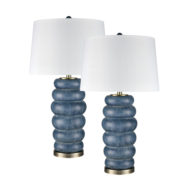 S0019-10283/S2 - Barden 30'' High 1-Light Table Lamp - Set of 2 Blue