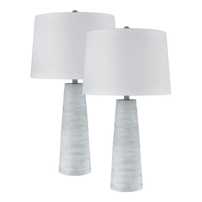 S0019-10289/S2 - Kent 31'' High 1-Light Table Lamp - Set of 2 Light Blue