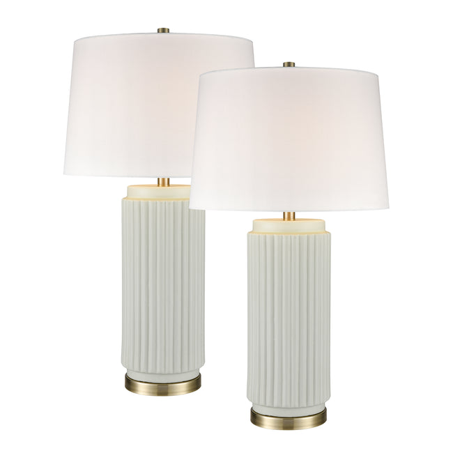 S0019-10293/S2 - Knox 30'' High 1-Light Table Lamp - Set of 2 Light Green