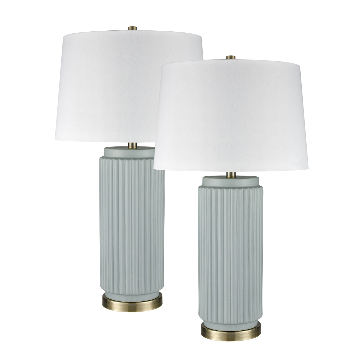 S0019-10294/S2 - Knox 30'' High 1-Light Table Lamp - Set of 2 Light Blue