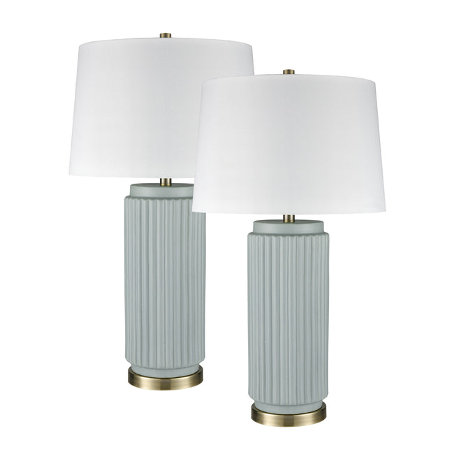 S0019-10294/S2 - Knox 30'' High 1-Light Table Lamp - Set of 2 Light Blue