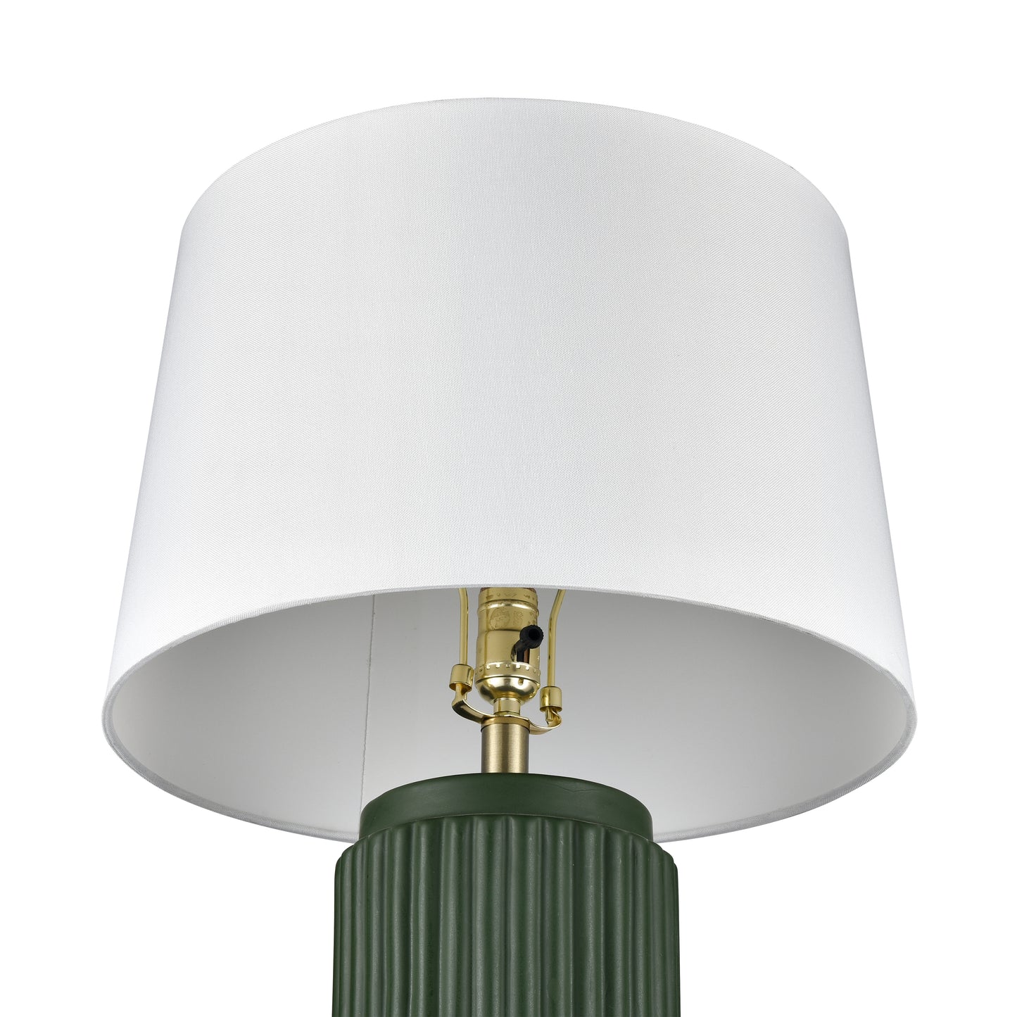 S0019-10295/S2 - Knox 30'' High 1-Light Table Lamp - Set of 2 Dark Green