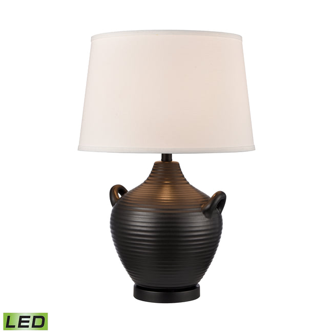 S0019-10344-LED - Oxford 25'' High 1-Light Table Lamp - Black - Includes LED Bulb