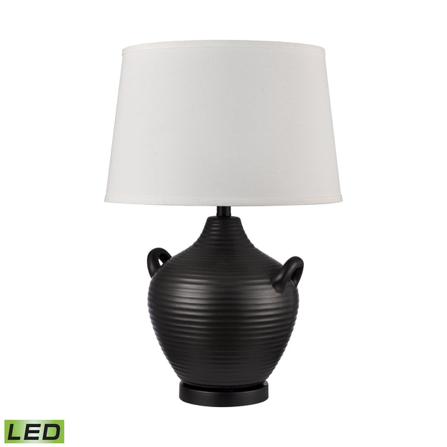 S0019-10344-LED - Oxford 25'' High 1-Light Table Lamp - Black - Includes LED Bulb