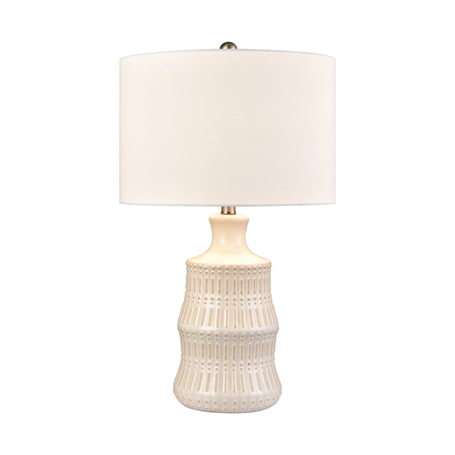 S0019-11075 - Dorin 25.5'' High 1-Light Table Lamp - White Glazed