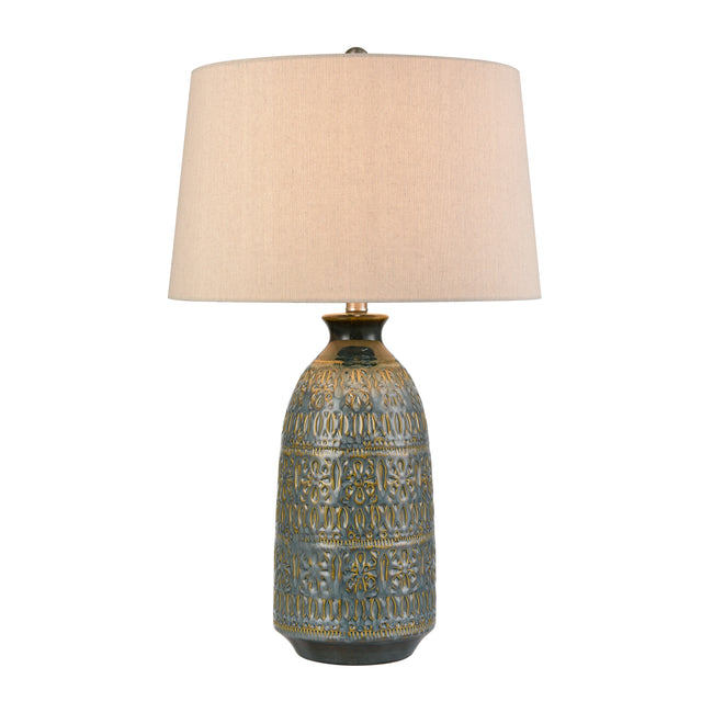 S0019-11143 - Burnie 28'' High 1-Light Table Lamp - Blue Glazed