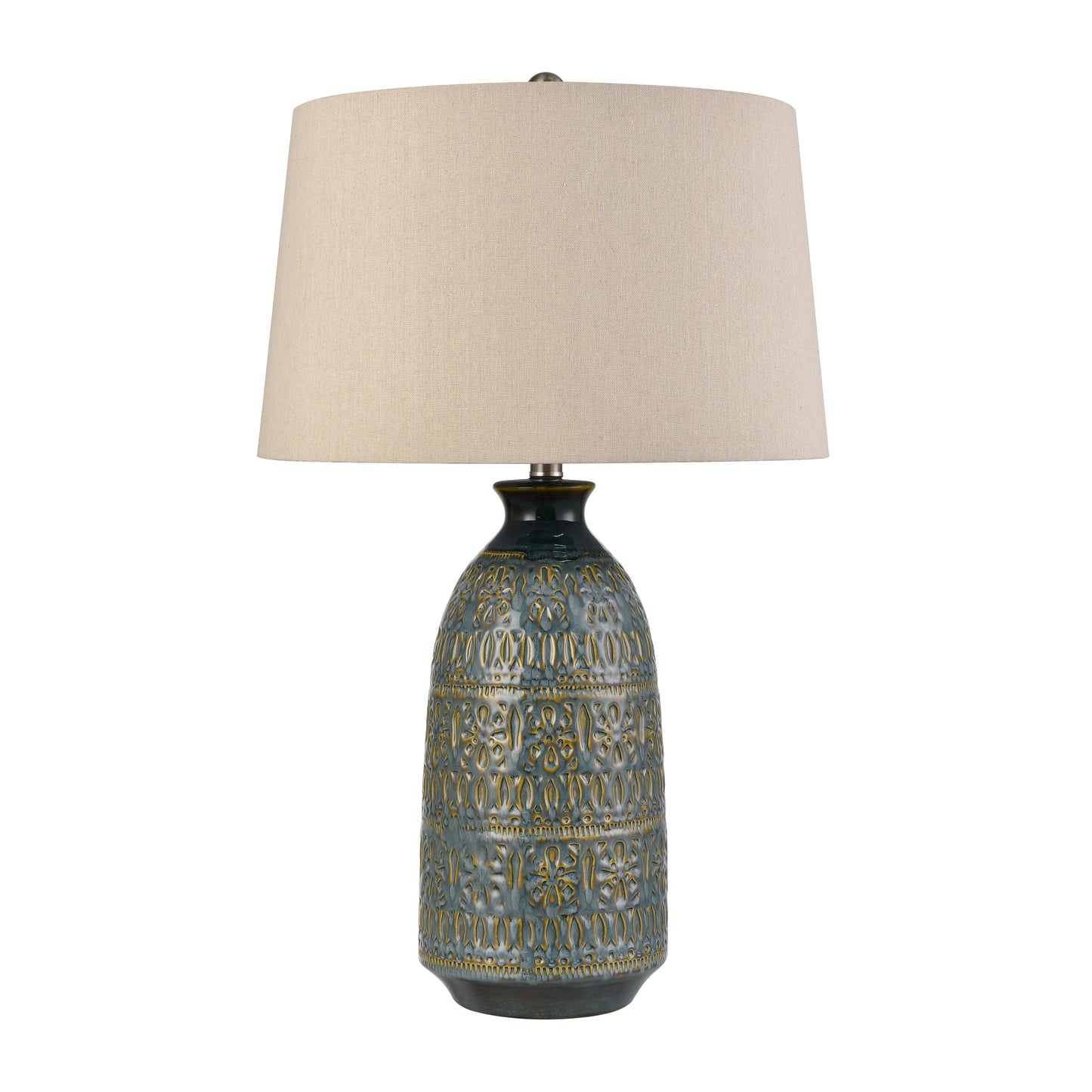 S0019-11143 - Burnie 28'' High 1-Light Table Lamp - Blue Glazed