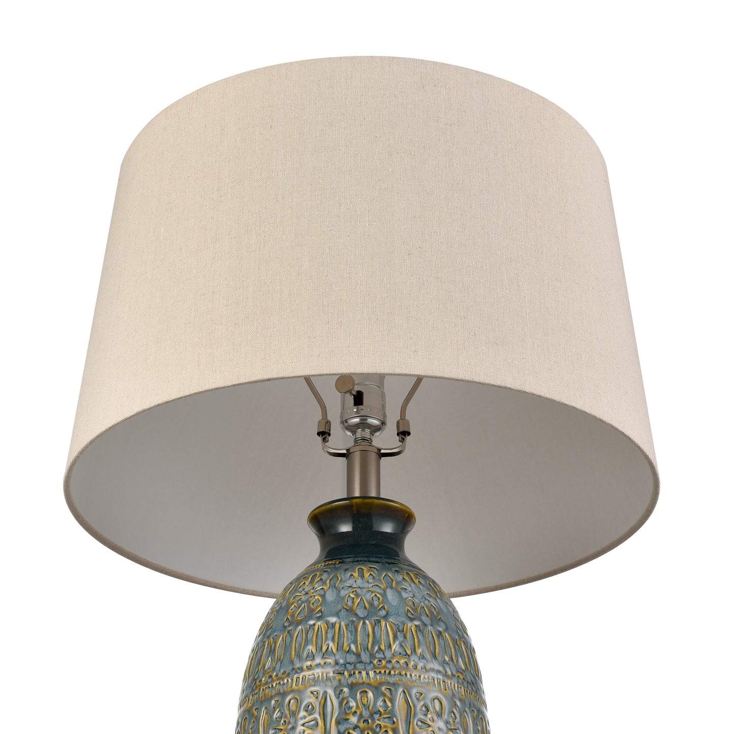 S0019-11143 - Burnie 28'' High 1-Light Table Lamp - Blue Glazed