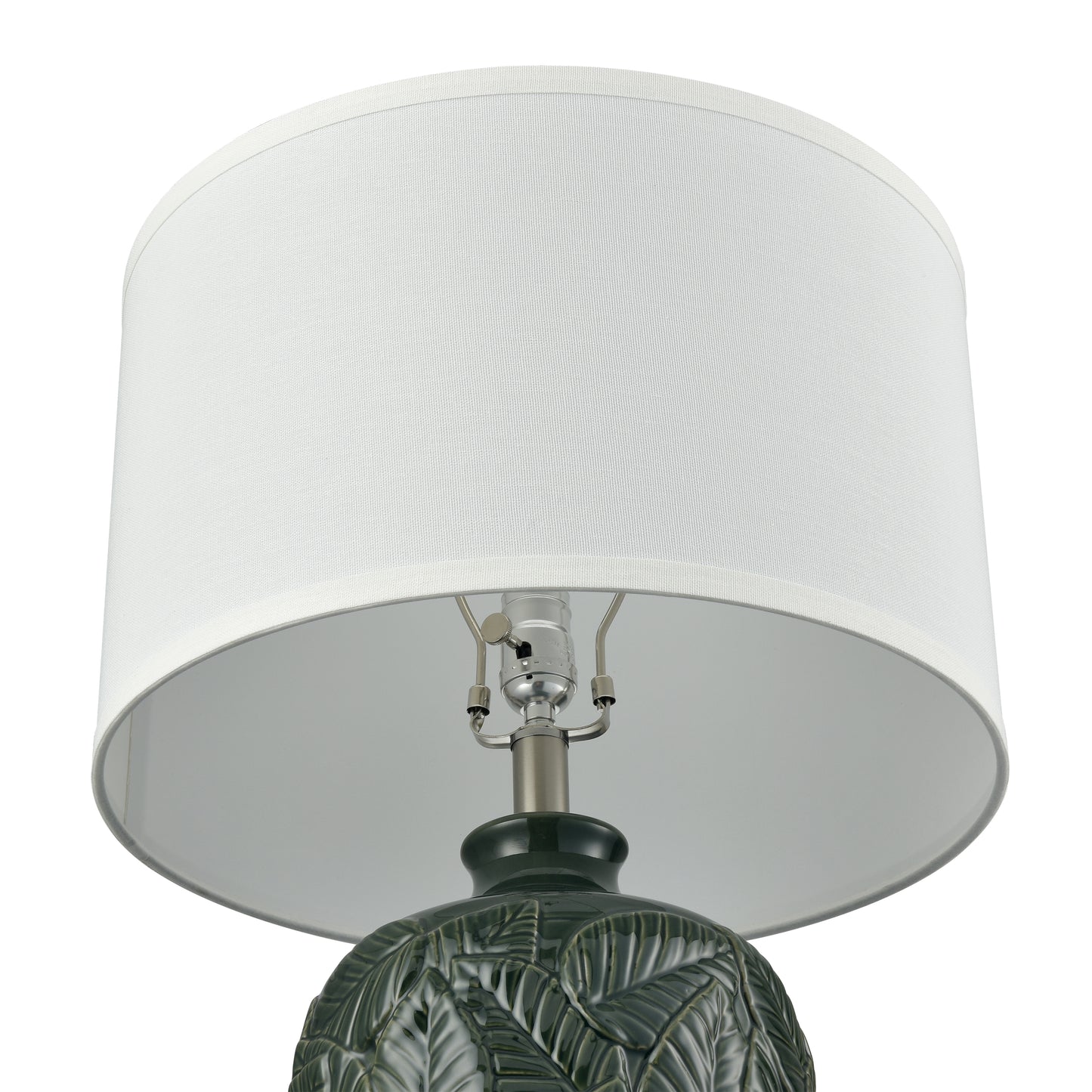 S0019-11148-LED - Goodell 27.5'' High 1-Light Table Lamp - Green Glaze - Includes LED Bulb