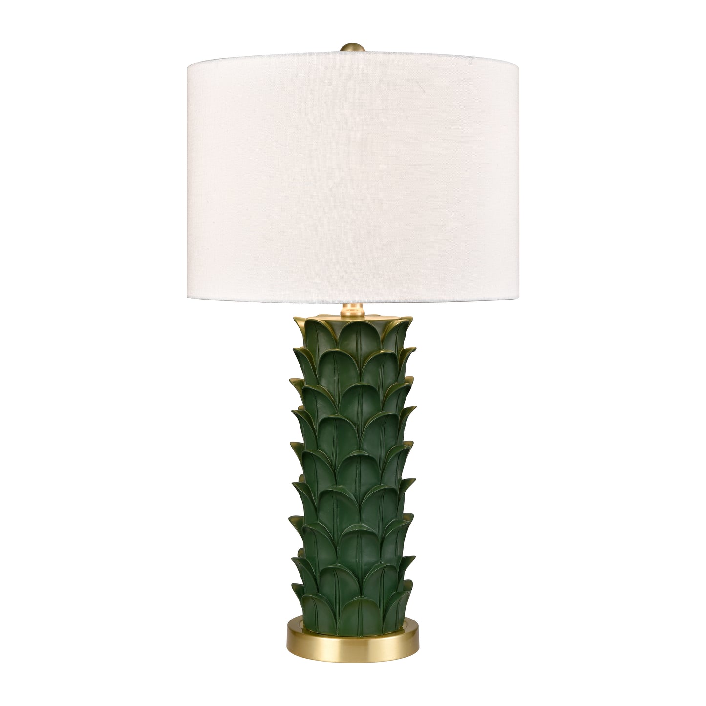 S0019-11152-LED - Beckwith 27'' High 1-Light Table Lamp - Dark Green - Includes LED Bulb