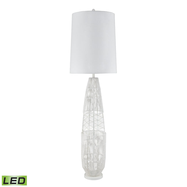 S0019-11155-LED - Husk 63'' High 1-Light Floor Lamp - White - Includes LED Bulb