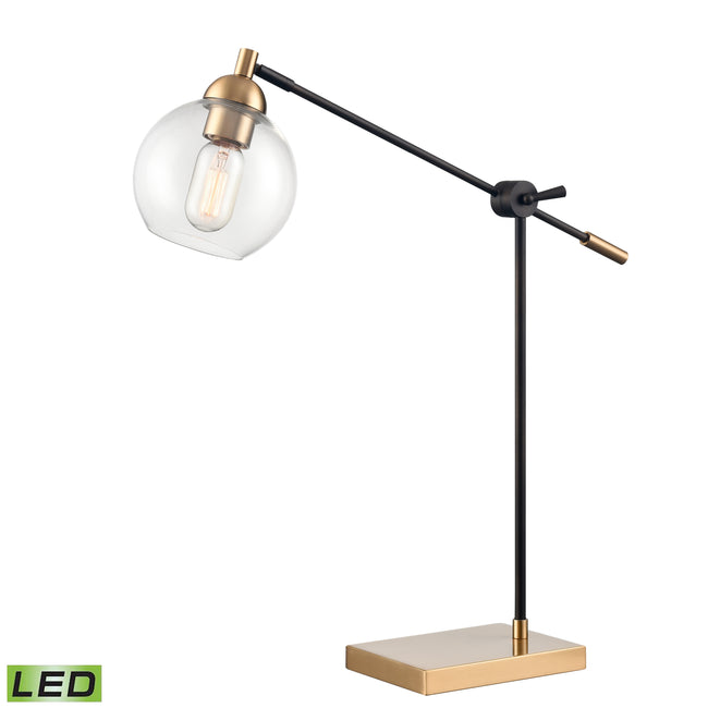 S0019-11545-LED - Boudreaux 64'' High 1-Light Table Lamp - Aged Brass - Includes LED Bulb