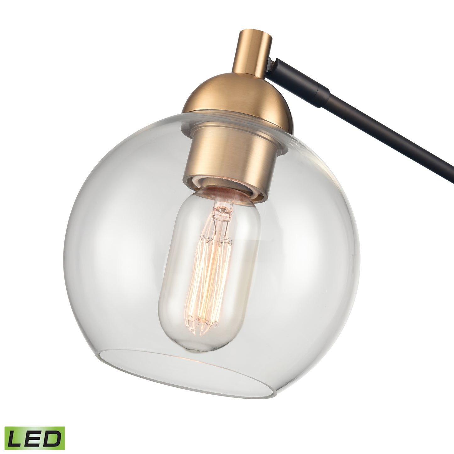 S0019-11545-LED - Boudreaux 64'' High 1-Light Table Lamp - Aged Brass - Includes LED Bulb