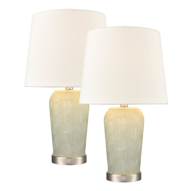 S0019-8033/S2 - Prosper 21'' High 1-Light Table Lamp - Set of 2 Salted Seafoam