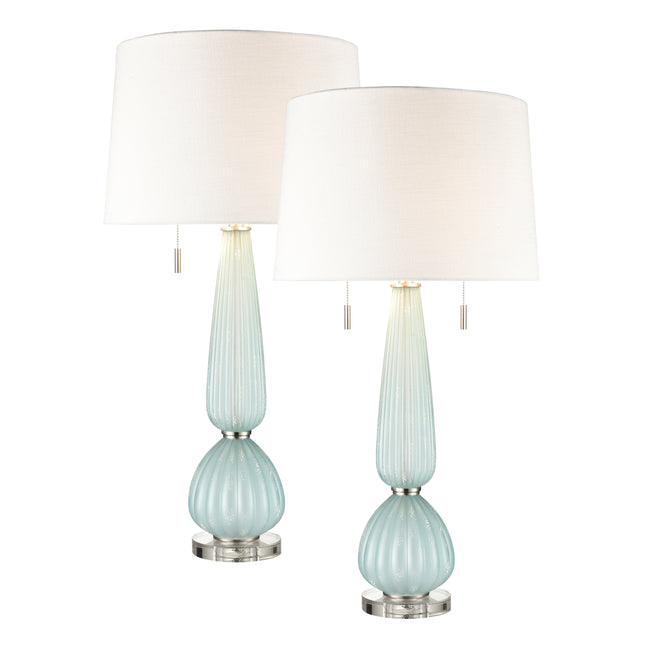 S0019-8039/S2 - Mariani 34'' High 2-Light Table Lamp - Set of 2 Blue