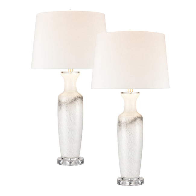 S0019-8041/S2 - Abilene Table Lamp - Set of 2 White