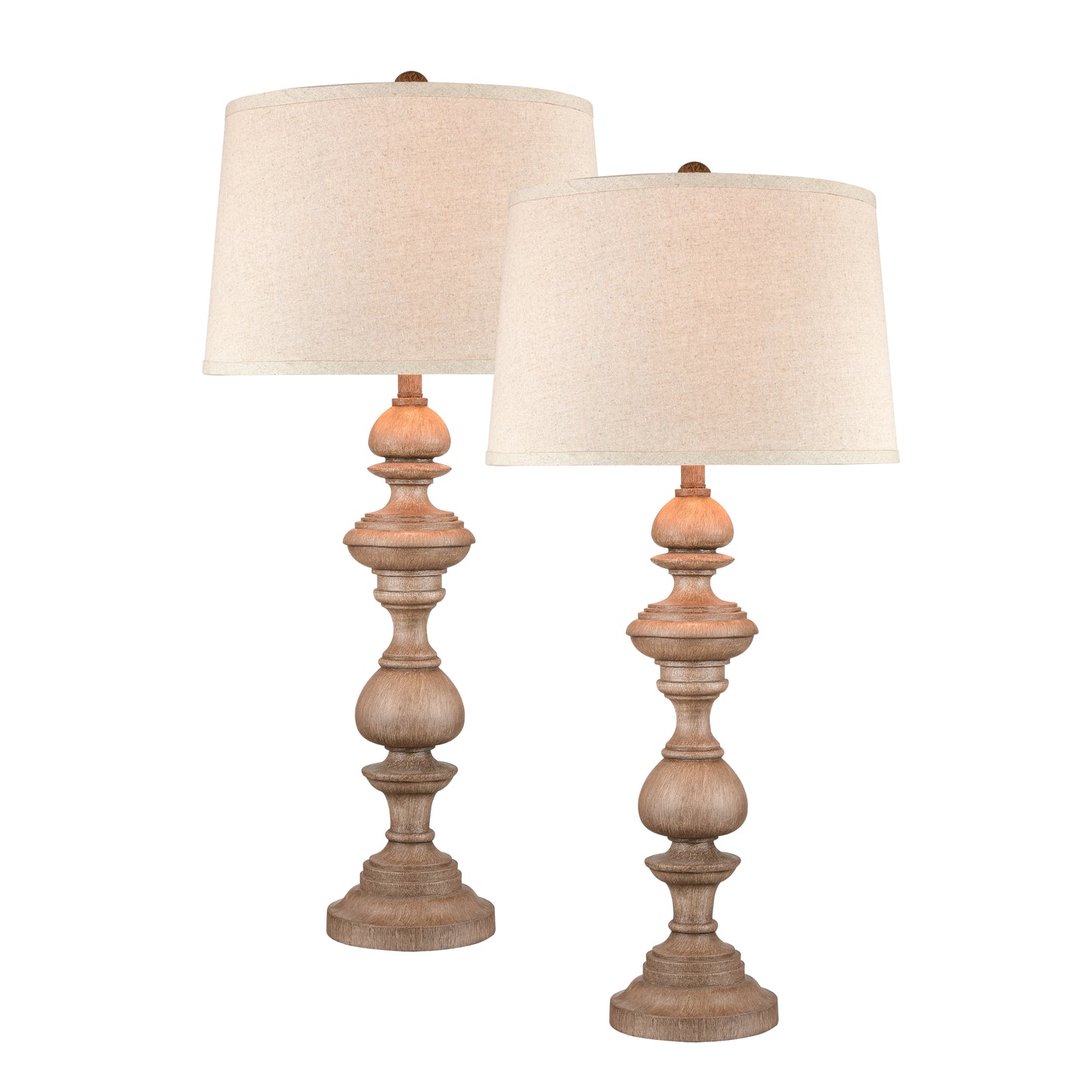 S0019-8046/S2 - Copperas Cove 36'' High 1-Light Table Lamp - Set of 2 Washed Oak