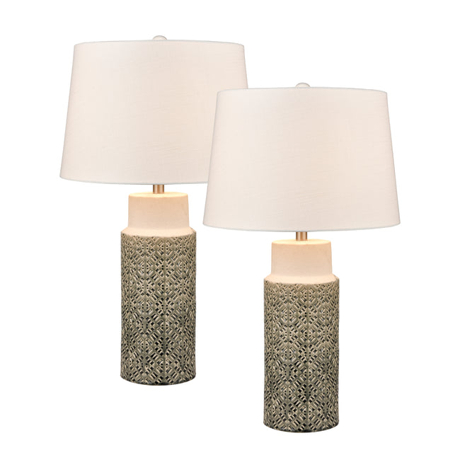 S0019-9471/S2 - Tula 30'' High 1-Light Table Lamp - Set of 2 Gray