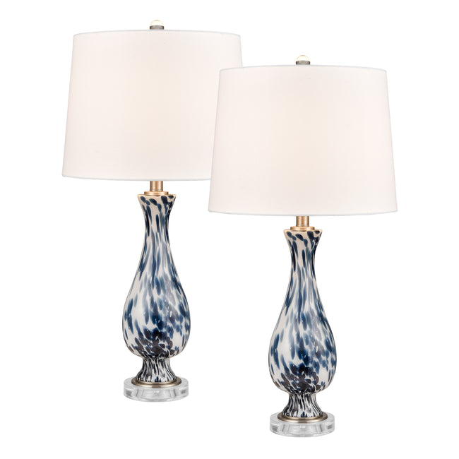 S0019-9475/S2 - Cordelia Sound 30'' High 1-Light Table Lamp - Set of 2 Blue