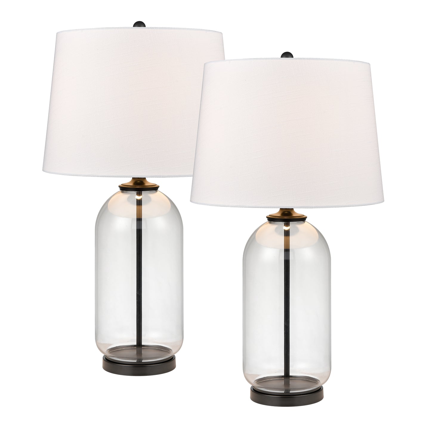 S0019-9480/S2 - Lunaria 31'' High 1-Light Table Lamp - Set of 2 Clear