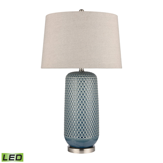 S0019-9484-LED - Dawlish Bay 31'' High 1-Light Table Lamp - Blue - Includes LED Bulb