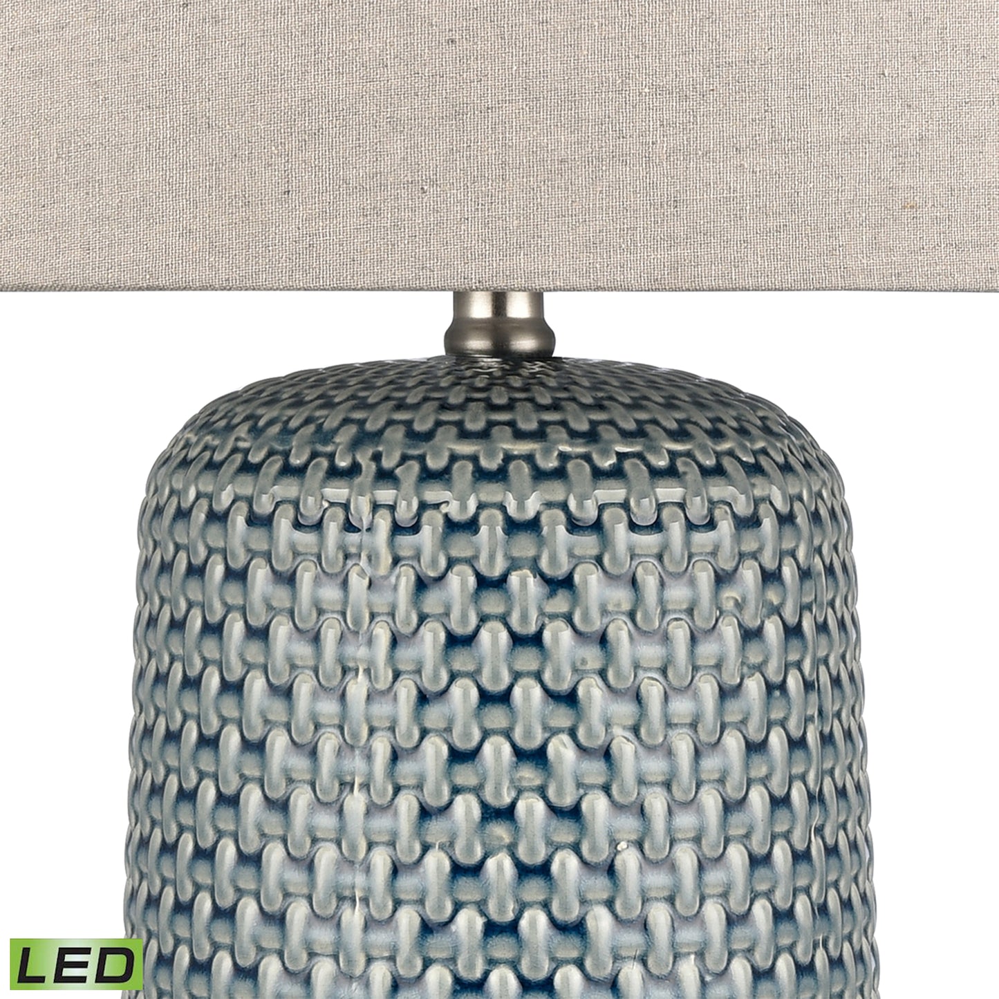 S0019-9484-LED - Dawlish Bay 31'' High 1-Light Table Lamp - Blue - Includes LED Bulb