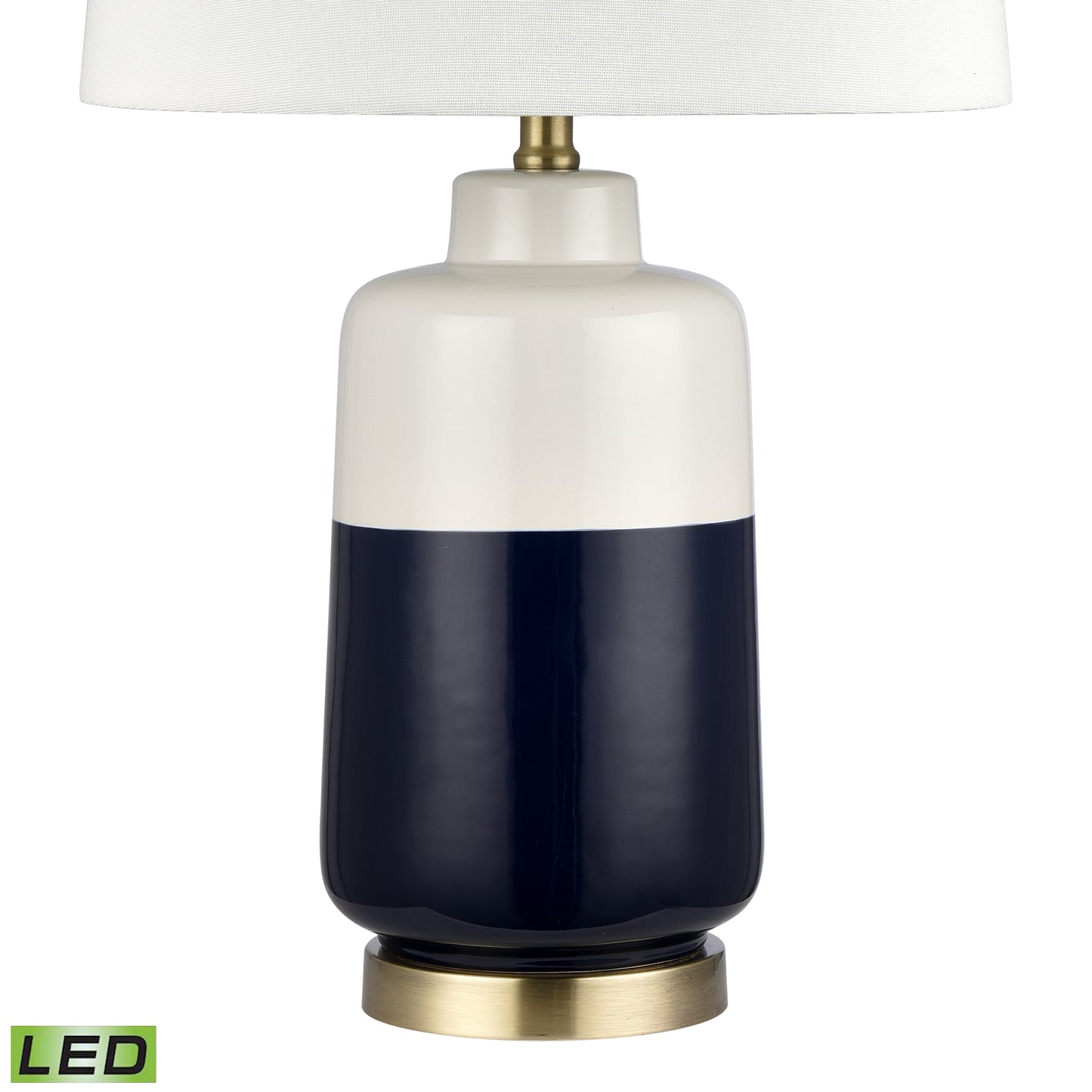 S0019-9490-LED - Shotton 27'' High 1-Light Table Lamp - Navy - Includes LED Bulb